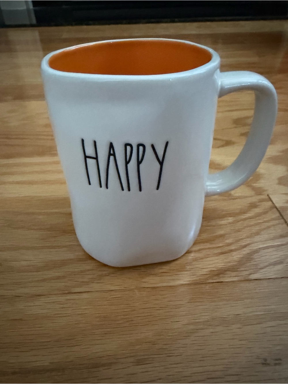 Rae Dunn Happy Halloween Ceramic Mug with Orange Interior - Halloween